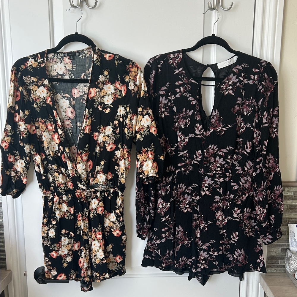 Bundle of 2 Floral Print Women's Rompers